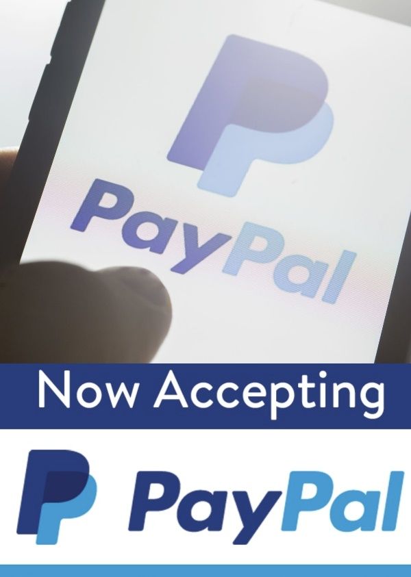 Now accepting Paypal